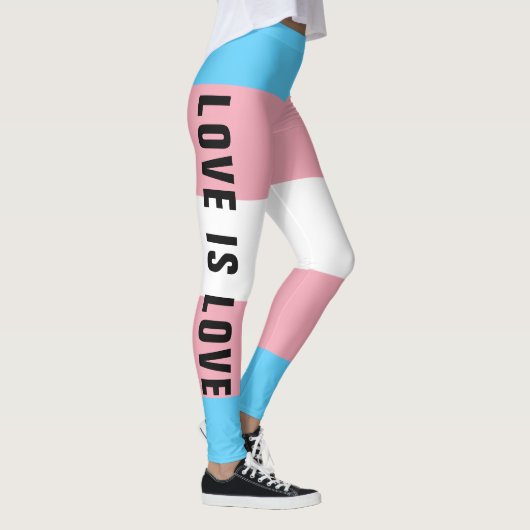 Aangepaste tekst LGBT-regenboogstransplaat Leggings (Rechts)