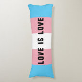 Aangepaste tekst LGBT-regenboogstransplaat Lichaamskussen (Voorkant Verticaal)