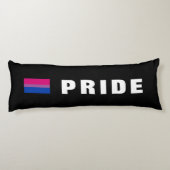 Aangepaste tekst LGBTQ Rainbow Bisexual Pride vlag Lichaamskussen (Achterkant)