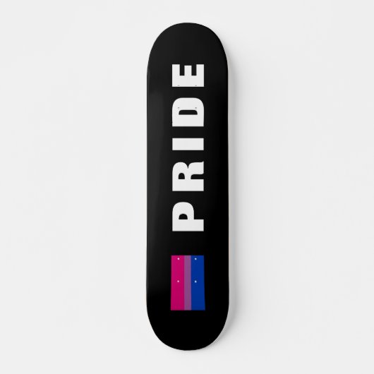 Aangepaste tekst LGBTQ Rainbow Bisexual Pride vlag Persoonlijk Skateboard (Voorkant)