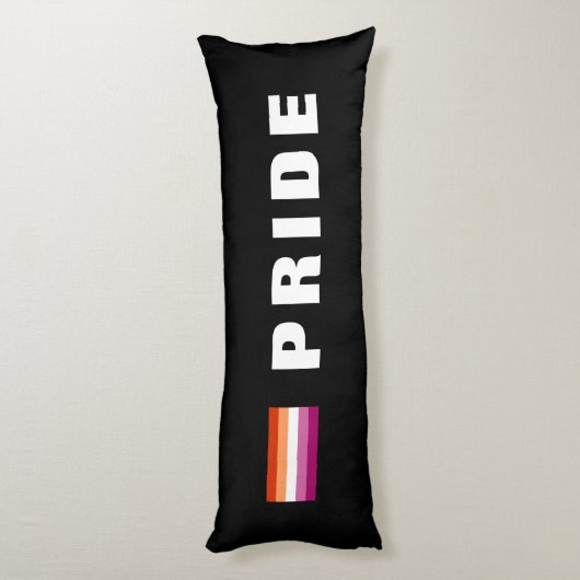 Aangepaste tekst LGBTQ regenboog Lesbische Pride V Lichaamskussen (Achterkant (Verticaal))