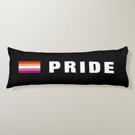 Aangepaste tekst LGBTQ regenboog Lesbische Pride V Lichaamskussen (Voorkant)