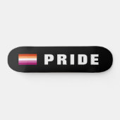 Aangepaste tekst LGBTQ regenboog Lesbische Pride V Persoonlijk Skateboard (Horizontaal)