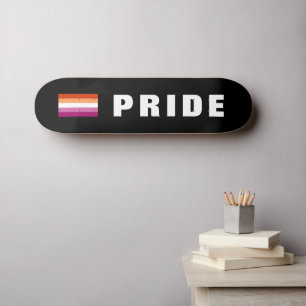 Aangepaste tekst LGBTQ regenboog Lesbische Pride V Persoonlijk Skateboard
