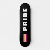Aangepaste tekst LGBTQ regenboog Lesbische Pride V Persoonlijk Skateboard (Voorkant)
