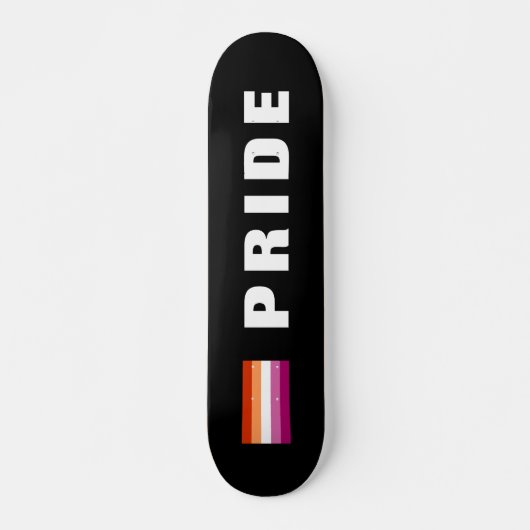Aangepaste tekst LGBTQ regenboog Lesbische Pride V Persoonlijk Skateboard (Voorkant)