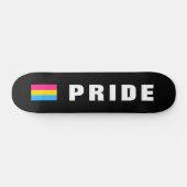 Aangepaste tekst LGBTQ regenboog Pansexual Pride v Persoonlijk Skateboard (Horizontaal)