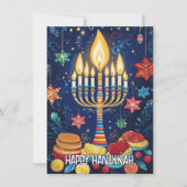 Aangepaste tekst Lichtgevende festivalgroeten Feestdagenkaart (Voorkant)