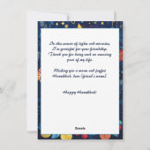 Aangepaste tekst Lichtgevende festivalgroeten Feestdagenkaart (Achterkant)