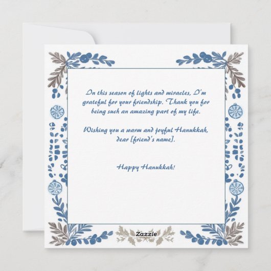 Aangepaste tekst Lichtgevende overleveringen: Wate Feestdagenkaart (Achterkant)