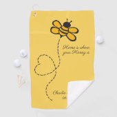 Aangepaste Tekst Liefde Bij Golfhanddoek (Insitu)