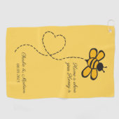 Aangepaste Tekst Liefde Bij Golfhanddoek (Horizontaal)