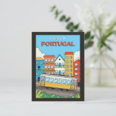 Aangepaste tekst Lissabon Portugal Briefkaart (Staand voorkant)