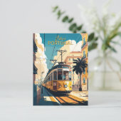 Aangepaste tekst Lissabon Portugal Briefkaart (Staand voorkant)