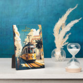 Aangepaste tekst Lissabon Portugal Fotoplaat (Zijkant)