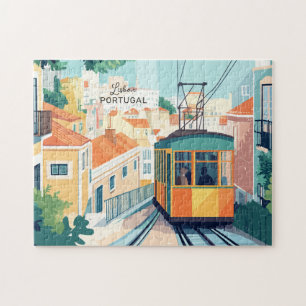 Aangepaste tekst Lissabon Portugal Legpuzzel