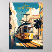 Aangepaste tekst Lissabon Portugal Poster (Voorkant)