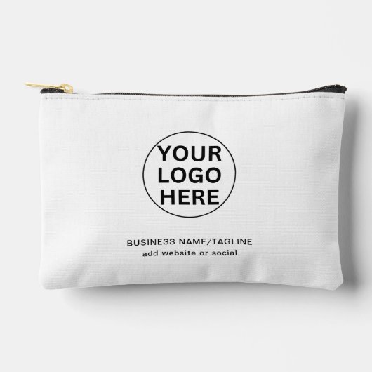 Aangepaste tekst & Logo l Promotie Zwart & Wit Etui (Voorkant)