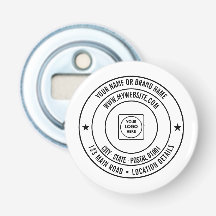 Aangepaste Tekst Logo Naam Adres Website Ontwerp