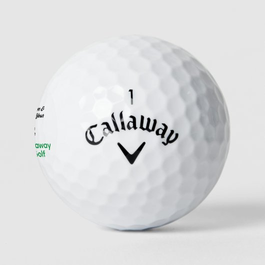 Aangepaste tekst/Logo op Premium Callaway Warbird Golfballen (Logo)