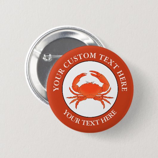 Aangepaste tekst Logo pictogram Button (Voorkant /achterkant)