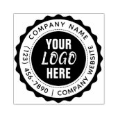 Aangepaste tekst logo rubberen stempel (Afrduk)