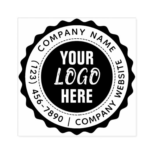 Aangepaste tekst logo rubberen stempel (Afrduk)