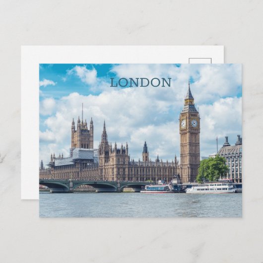 Aangepaste tekst Londen Briefkaart (Voorkant / Achterkant)