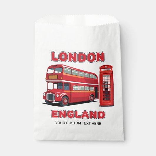 Aangepaste tekst Londen Engeland Bedankzakje (Voorkant)