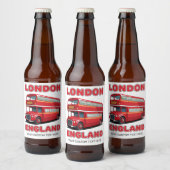 Aangepaste tekst Londen Engeland Bier Etiket (Flessen)