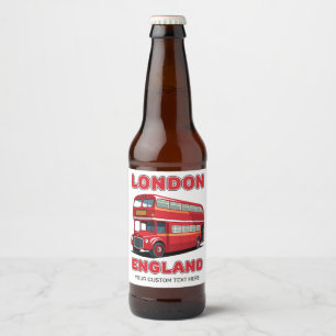 Aangepaste tekst Londen Engeland Bier Etiket