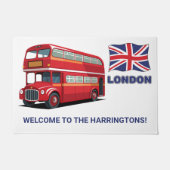 Aangepaste tekst Londen Engeland Deurmat (Voorkant)