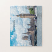 Aangepaste tekst Londen Legpuzzel (Verticaal)