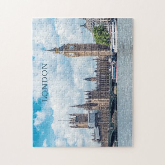 Aangepaste tekst Londen Legpuzzel (Verticaal)