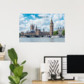 Aangepaste tekst Londen Poster (Thuiskantoor)