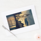 Aangepaste tekst Londen Rechthoekige Sticker (Envelop)