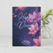 Aangepaste tekst Lotus Light Scroll kaart (Staand voorkant)
