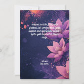 Aangepaste tekst Lotus Light Scroll kaart (Achterkant)