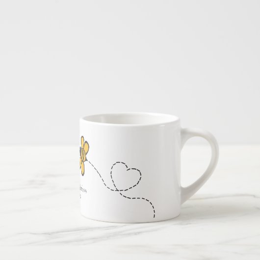 Aangepaste tekst Love Bee Espresso Kop (Rechts)
