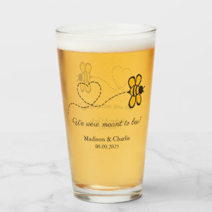 Aangepaste tekst Love Bee Glas