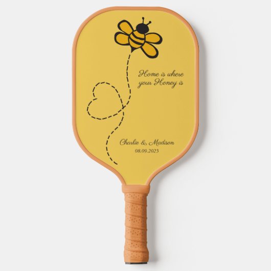 Aangepaste tekst Love Bee Pickleball Paddle (Voorkant)