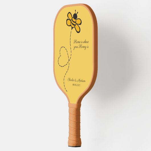 Aangepaste tekst Love Bee Pickleball Paddle (Links)