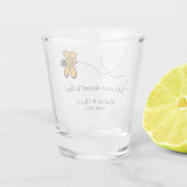Aangepaste tekst Love Bee Shot Glas (Achterkant)