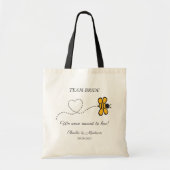 Aangepaste tekst Love Bee Tote Bag (Voorkant)