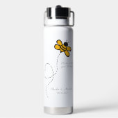 Aangepaste tekst Love Bee Waterfles (Achterkant)