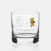 Aangepaste tekst Love Bee Whisky Glas (Voorkant)