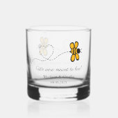 Aangepaste tekst Love Bee Whisky Glas (Achterkant)
