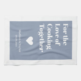 Aangepaste tekst LOVE keukenhanddoek