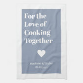 Aangepaste tekst LOVE keukenhanddoek (Verticaal)