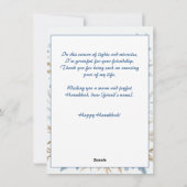 Aangepaste tekst Luminous Festival of Lights Feestdagenkaart (Achterkant)